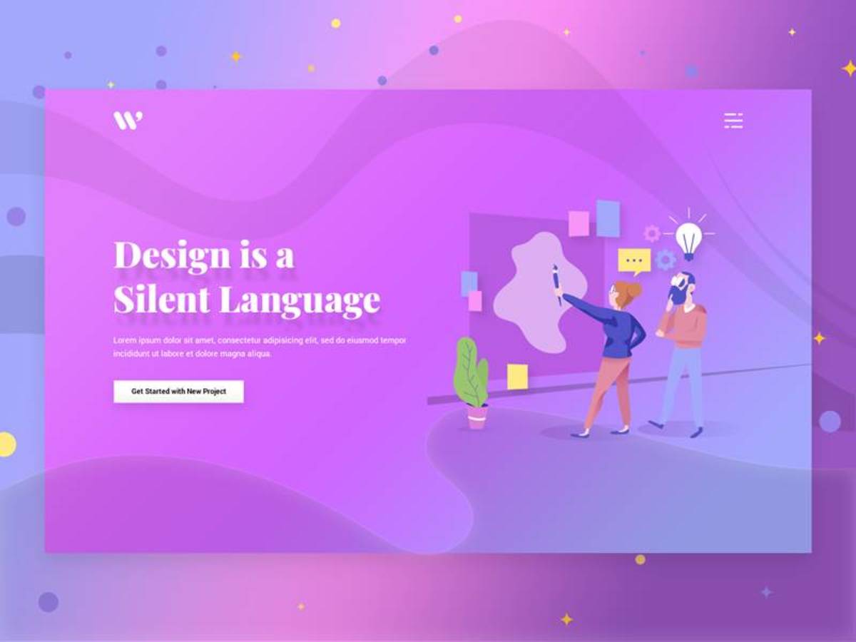创意机构插画banner .psd下载