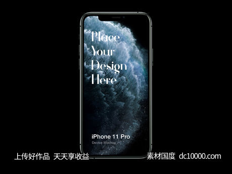 iphone 11 正面mockup .psd素材下载-源文件-素材国度dc10000.com