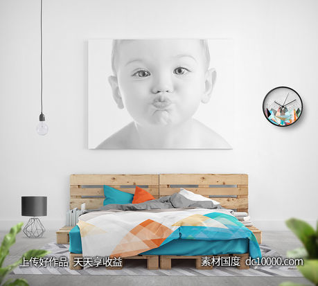 婴幼儿品牌VI样机模板psd素材-源文件-素材国度dc10000.com