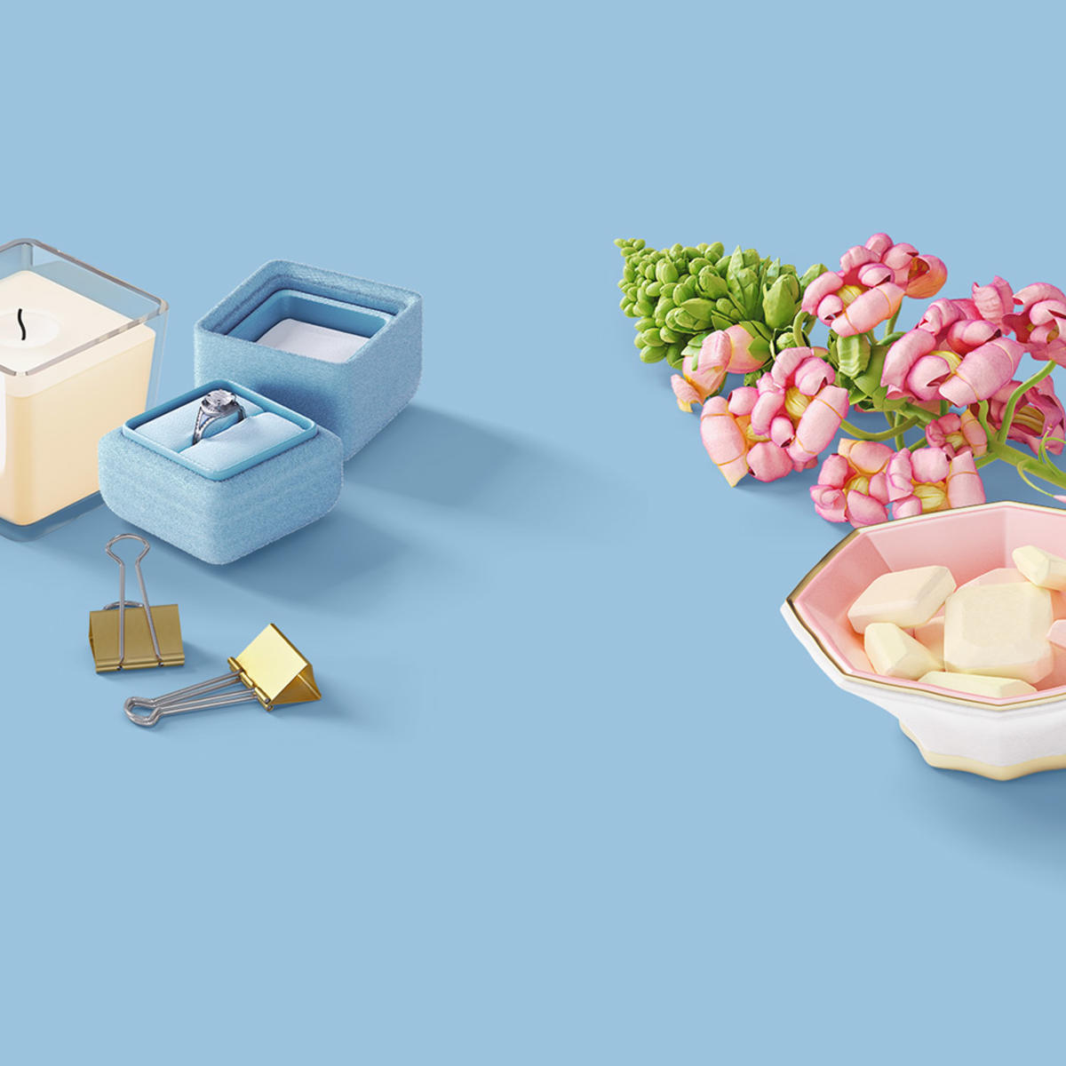 婴幼儿品牌VI样机模板psd素材