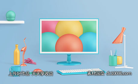 婴幼儿品牌VI样机模板psd素材-源文件-素材国度dc10000.com