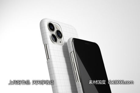 iphone11手机壳贴图样机PSD素材-源文件-素材国度dc10000.com