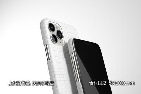 iphone11手机壳贴图样机PSD素材 - 源文件