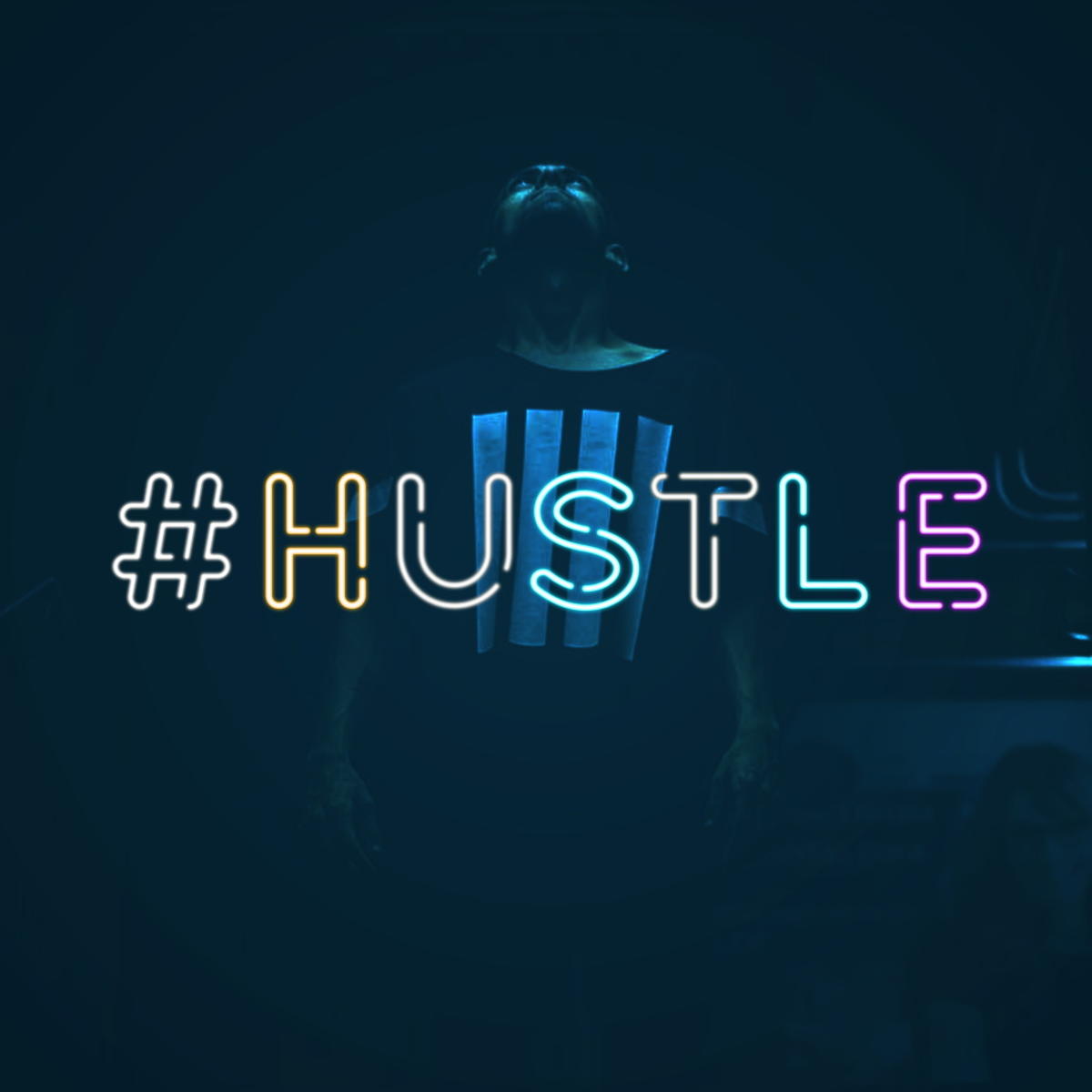 霓虹发光字体psd素材