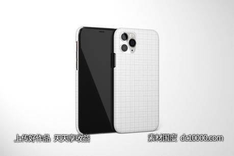 iphone11手机壳贴图样机PSD素材-源文件-素材国度dc10000.com