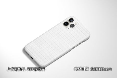 iphone11手机壳贴图样机PSD素材-源文件-素材国度dc10000.com