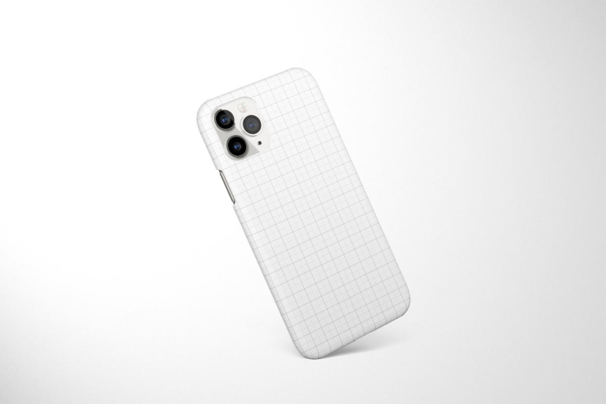 iphone11手机壳贴图样机PSD素材
