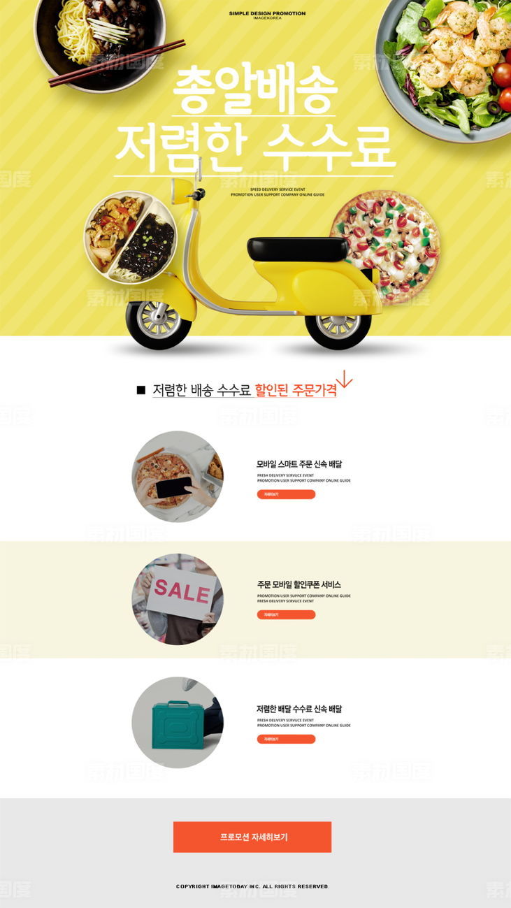 电商网页活动旅游汽车美食购物网页PSD分层设计素材