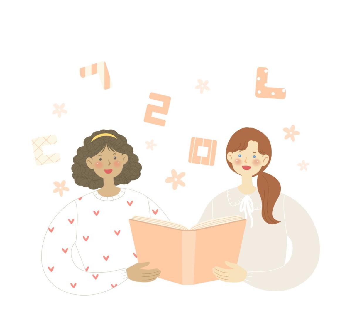 儿童成人学习交流会成长铅笔彩虹插画PSD分层设计素材