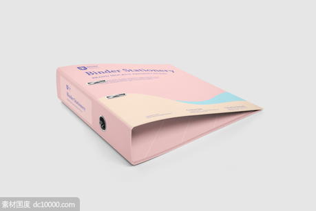 粉色办公用品vi贴图样机PSD素材 - 源文件