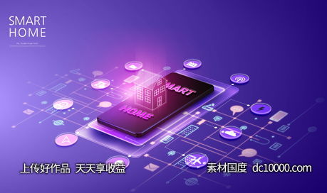 手机电脑现代自能办公科技互联海报PSD分层设计素材-源文件-素材国度dc10000.com