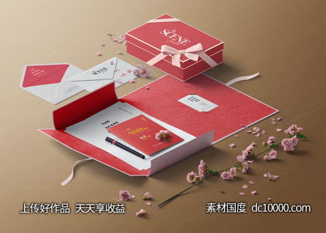 文艺桌面样机psd素材-源文件-素材国度dc10000.com