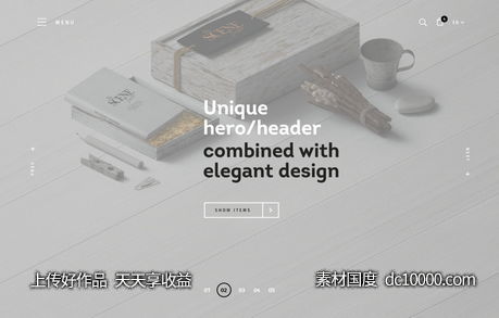 文艺桌面样机psd素材-源文件-素材国度dc10000.com