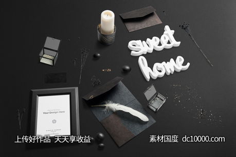 时尚豪华桌面贴图样机psd素材-源文件-素材国度dc10000.com
