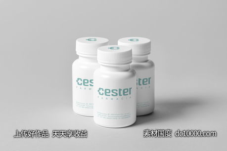   医药企业vi包装样机模板psd素材-源文件-素材国度dc10000.com