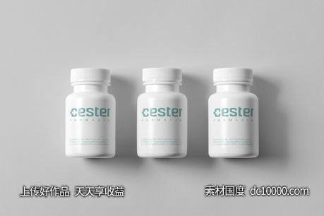   医药企业vi包装样机模板psd素材-源文件-素材国度dc10000.com