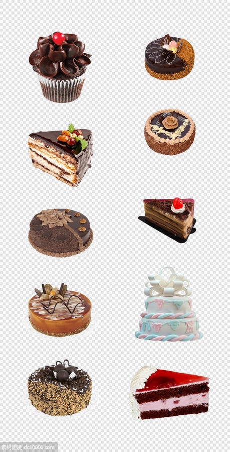 蛋糕    巧克力蛋糕  生日蛋糕  蜡烛   草莓     PNG免扣设计素材 - 源文件