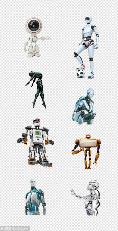机器人  科技   智能机器人  3D人物   PNG免扣设计素材 - 源文件