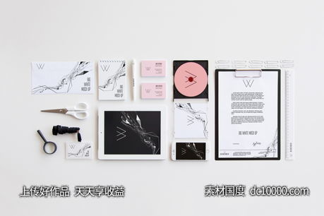 服装品牌vi贴图样机psd素材-源文件-素材国度dc10000.com