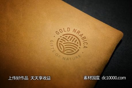 3D立体logo贴图样机psd素材-源文件-素材国度dc10000.com