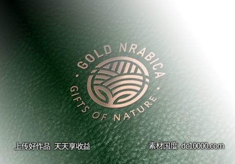 3D立体logo贴图样机psd素材-源文件-素材国度dc10000.com
