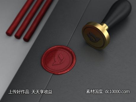 3D立体logo贴图样机psd素材-源文件-素材国度dc10000.com