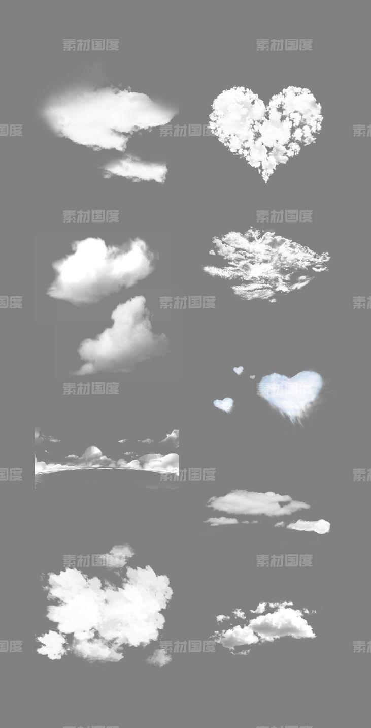  天空  蓝天   叠加    白云  云朵  免抠云层  PNG免扣设计素材