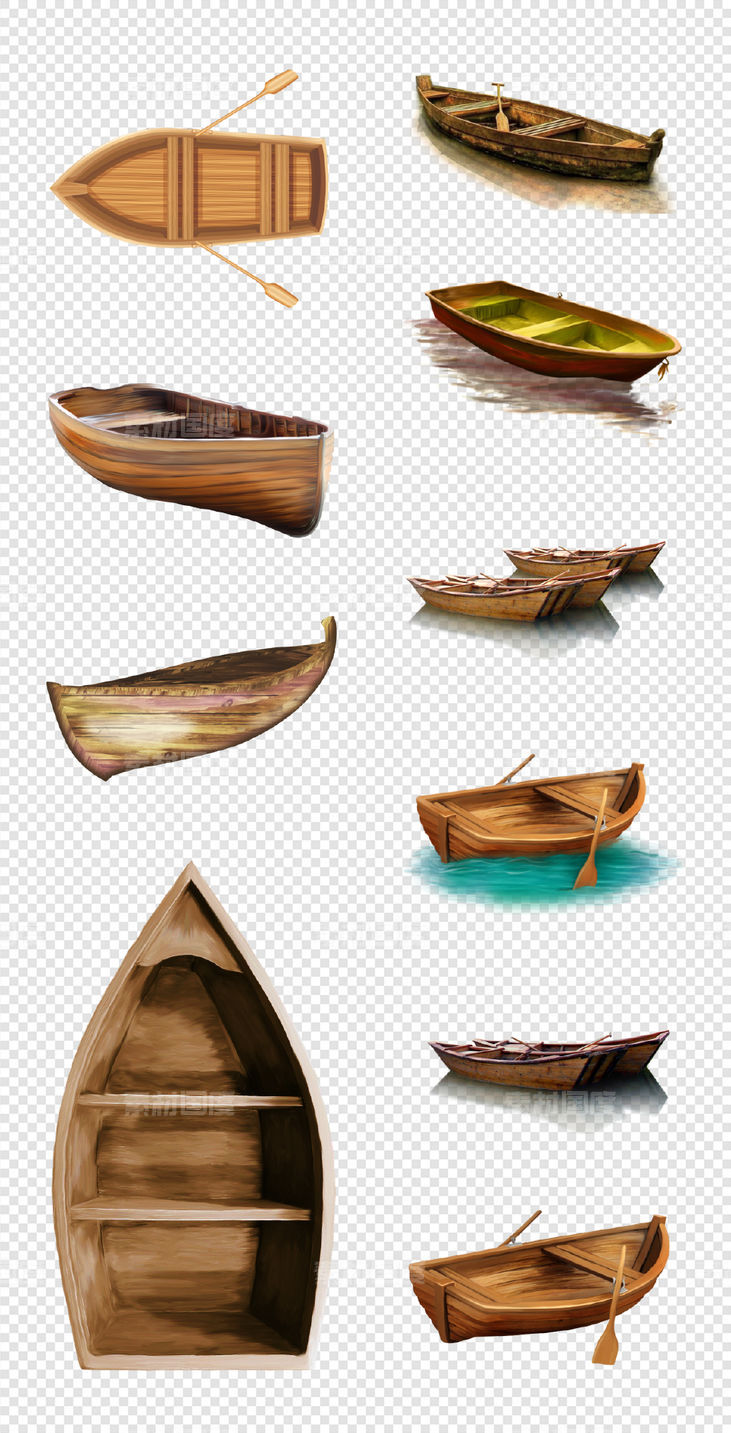 小船  卡通船    抽象   手绘     卡通    PNG免扣设计素材