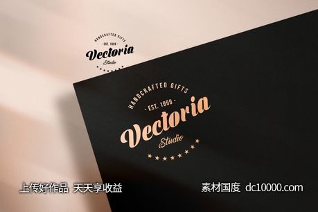 3D立体logo贴图样机psd素材-源文件-素材国度dc10000.com