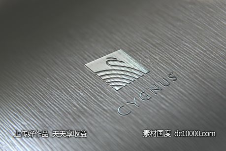 3D立体logo贴图样机psd素材-源文件-素材国度dc10000.com