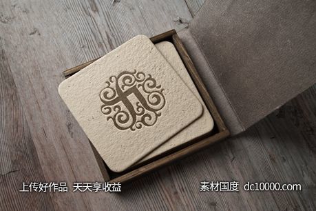 3D立体logo贴图样机psd素材 - 源文件