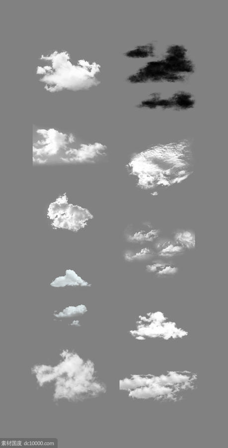  天空  蓝天   叠加    白云  云朵  免抠云层  PNG免扣设计素材 - 源文件