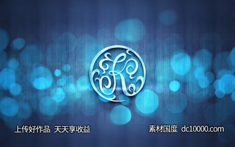 3D立体logo贴图样机psd素材-源文件-素材国度dc10000.com