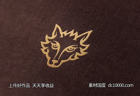  3D立体logo贴图样机psd素材-源文件-素材国度dc10000.com