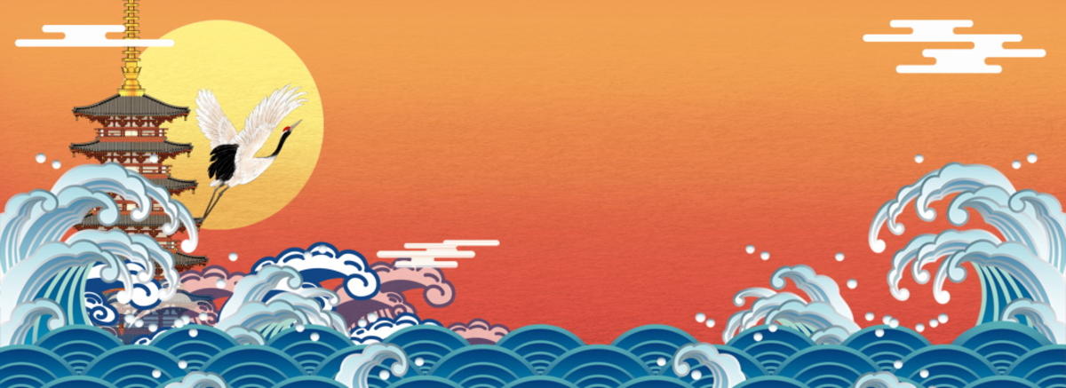 国潮风banner背景素材psd设计