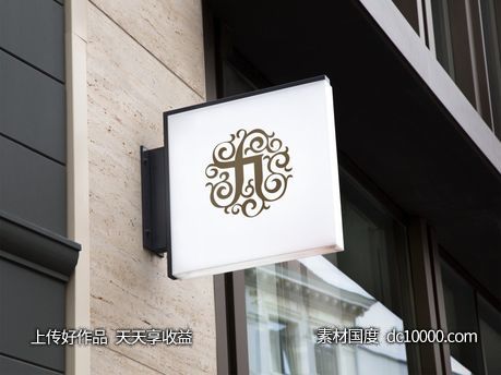 户外海报灯箱广告样机psd素材-源文件-素材国度dc10000.com