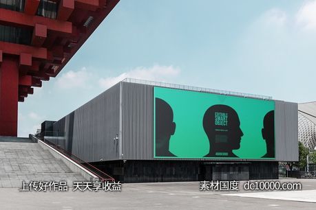 户外海报灯箱广告样机psd素材-源文件-素材国度dc10000.com