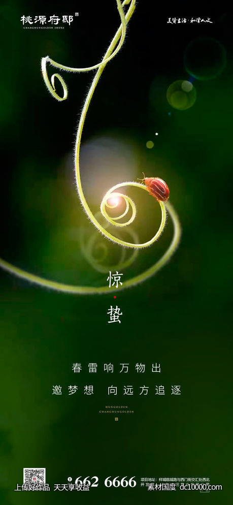 惊蛰节气海报-源文件-素材国度dc10000.com