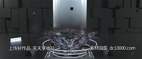 双11双十一促销活动C4D工程源文件3D猫头图海报设计素材-源文件-素材国度dc10000.com