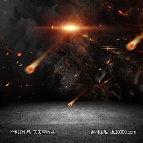 高端时尚黑金海报背景-源文件-素材国度dc10000.com