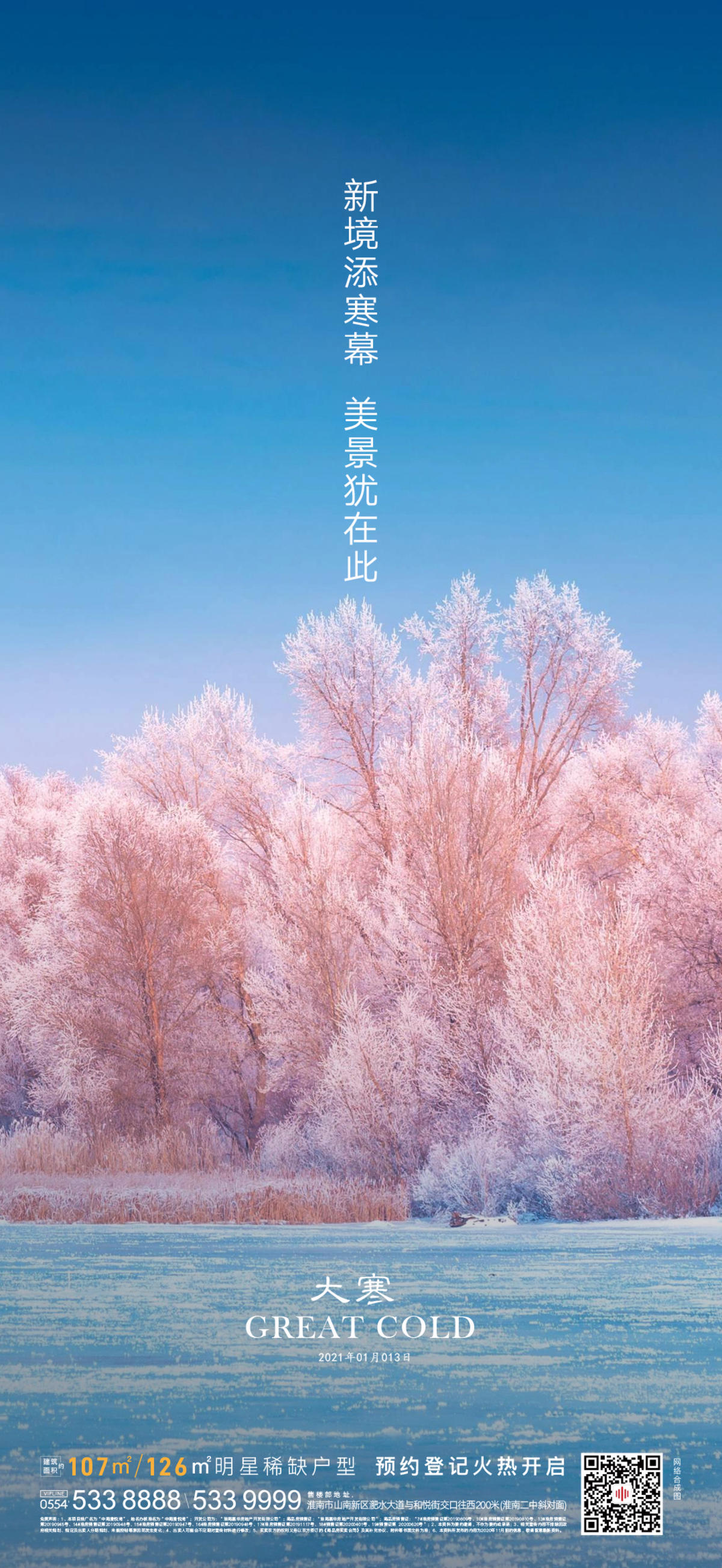 地产大寒节气海报