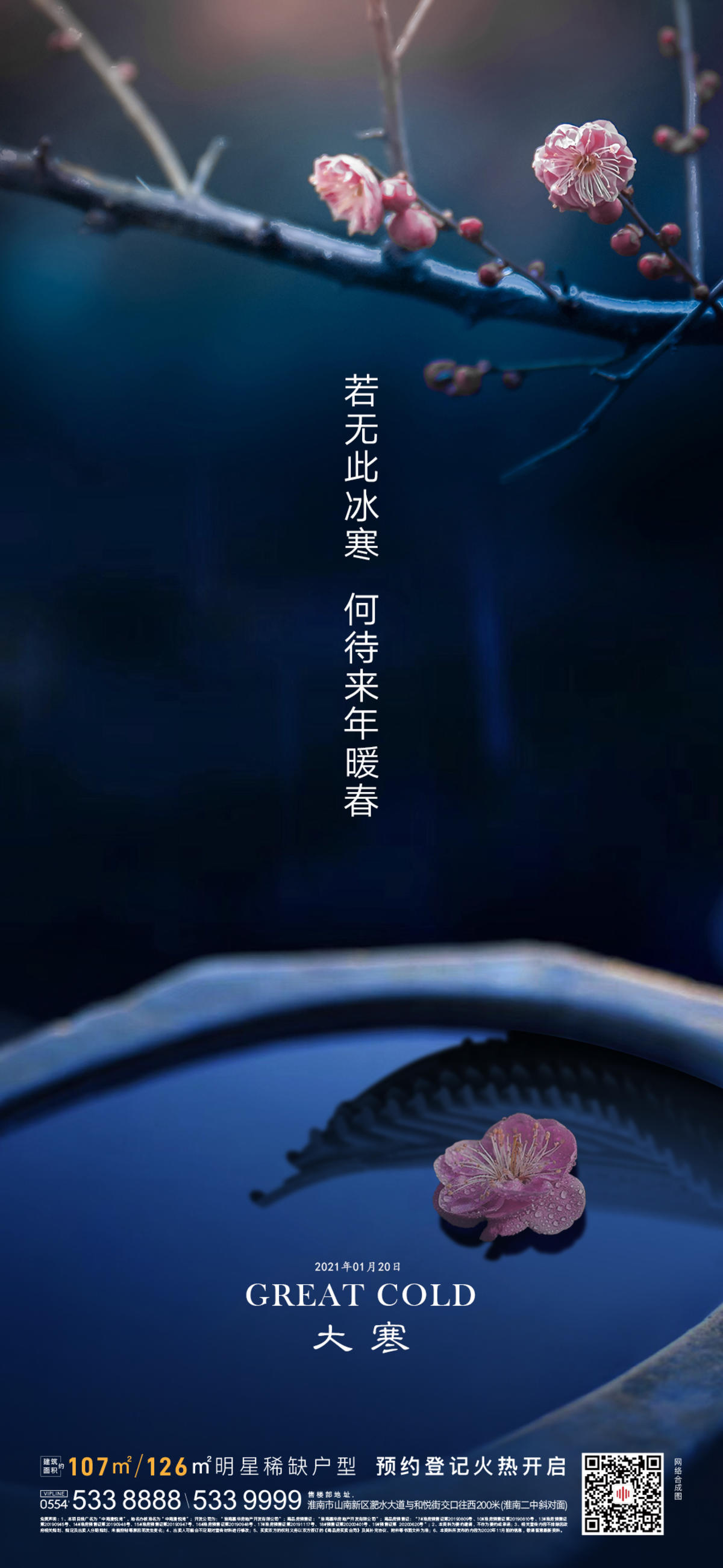 地产大寒节气海报