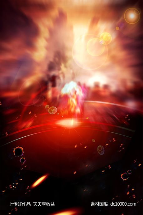 高端时尚黑金海报背景-源文件-素材国度dc10000.com