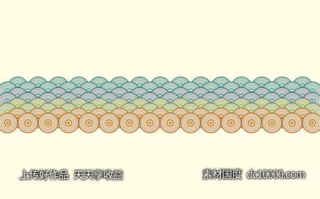 中式古典元素边框纹理素材-源文件-素材国度dc10000.com