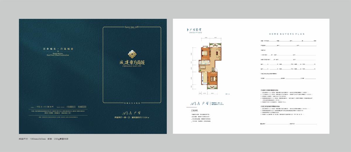 地产户型单页 置业计划书