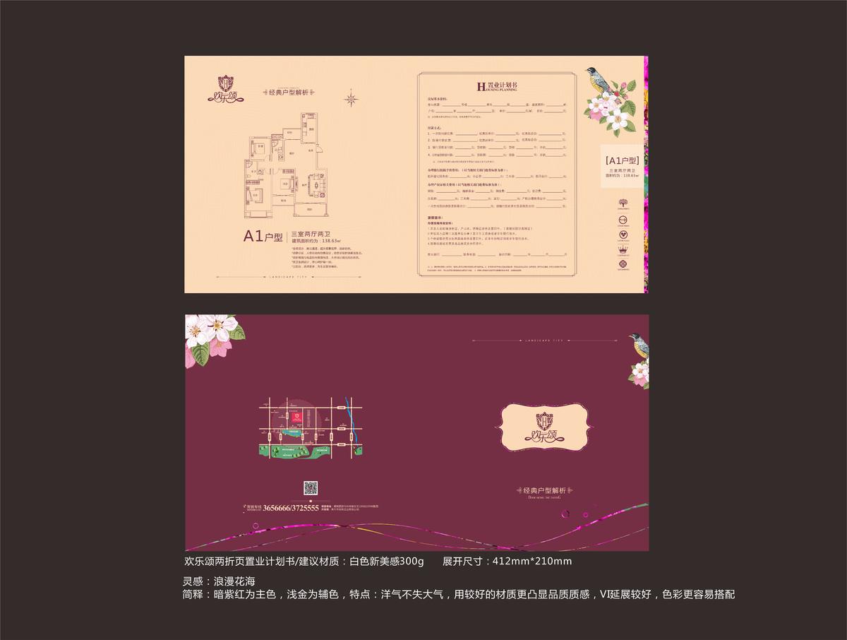 地产户型单页 置业计划书