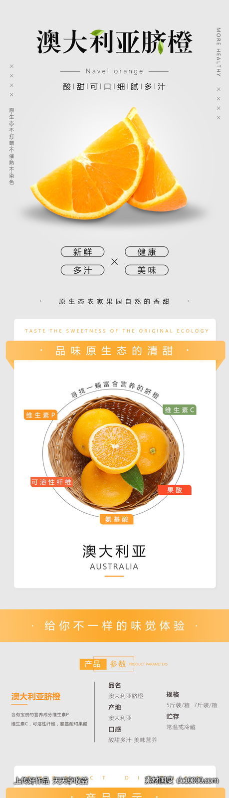 澳大利亚脐橙网页详情图-源文件-素材国度dc10000.com