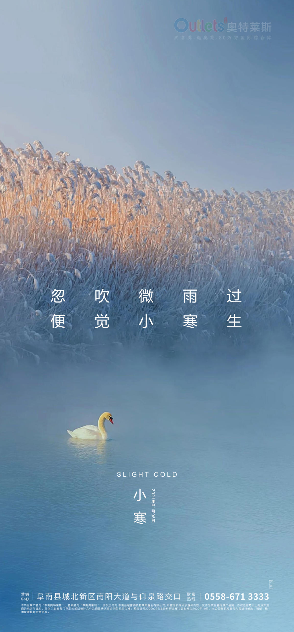 地产小寒节气海报