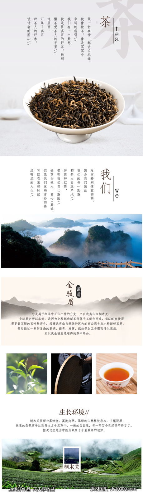 自然高山品茶干茶网页详情图 - 源文件