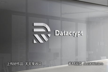 3D立体烫印金凹凸LOGO展示效果-源文件-素材国度dc10000.com